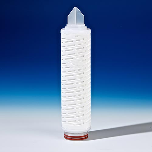 Supor* EKV filter cartridge, 0.2 µm removal rating, 10-inch length, double-o-ring (silicone) with ba