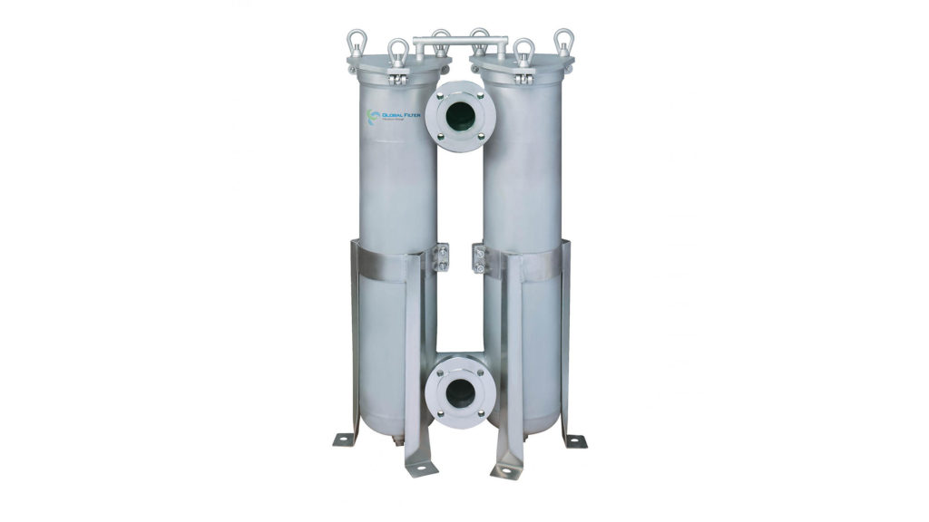 Global Filter GBFV82-Series Twin Capacity Bag Liquid Filter Vessel